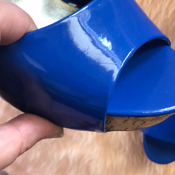 Jessica Simpson Open Toe Blue Heels - Picture 13 of 13